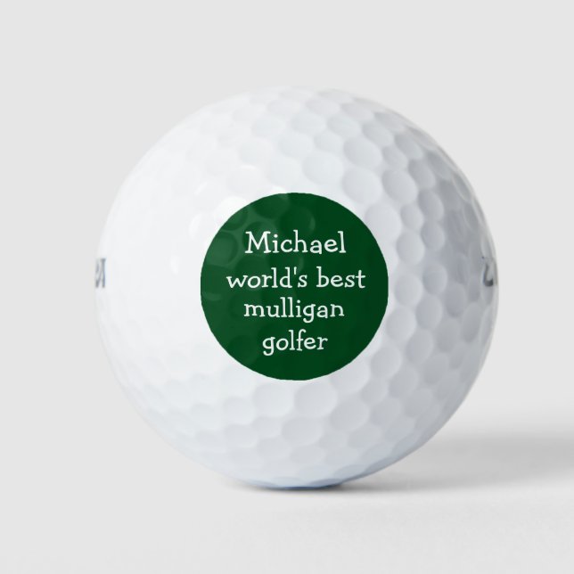 Funny Men's Lost Golf Balls Joke Golfball (Vorderseite)