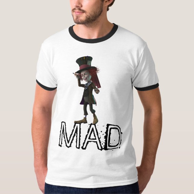 FUNNY MEN'S MAD CRAZY T - Shirt (Vorderseite)