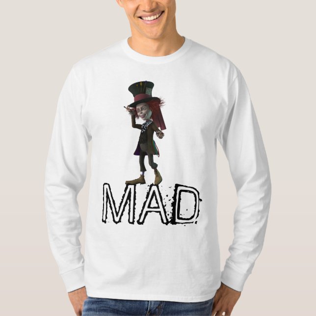 FUNNY MEN'S MAD CRAZY T - Shirt (Vorderseite)