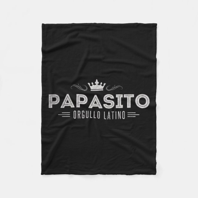 Funny Mens Papasito Father's Day Design For Man  Fleecedecke (Vorderseite)