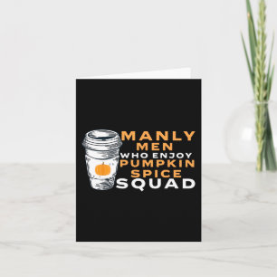 Funny Mens Pumpkin Spice Boyfriend Husband Gag Jok Karte