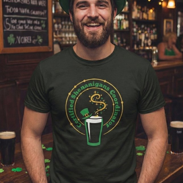 Funny Men's St Patricks Day Shenanigans Team Tee (Von Creator hochgeladen)