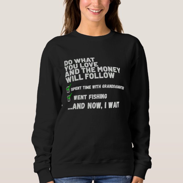 Funny  Mens Womens Christian Prayed Went Fishing   Sweatshirt (Vorderseite)