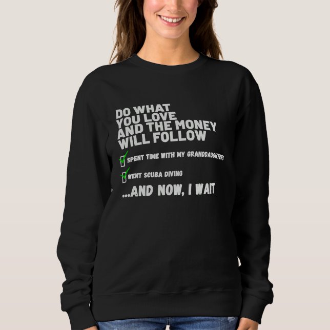 Funny  Mens Womens Christian Prayed Went Scuba Div Sweatshirt (Vorderseite)