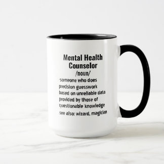 Funny Mental Health Counselor Definition Geschenke Tasse