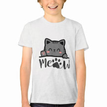 Funny 'Meow' Cat Lover T - Shirt - Niedliches Kite