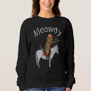 Funny Meowdy Texas Cat Meme Vintag 1 Sweatshirt