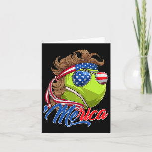 Funny Merica Tennis Ball und US Flag Sungles 4. Karte