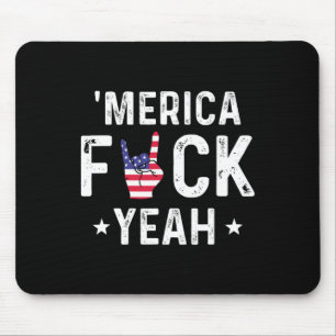 Funny Merica Yeah 4. Juli Mousepad