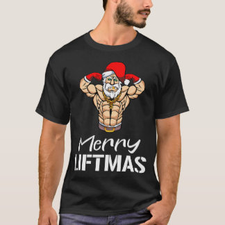 Funny Meriten Liftmas Gym Fitness Weihnachten Männ T-Shirt