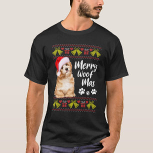 Funny Merofmas Weihnachten Hund Xmas Pajamas T-Shirt