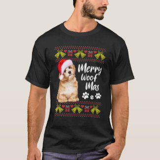 Funny Merofmas Weihnachten Hund Xmas Pajamas T-Shirt