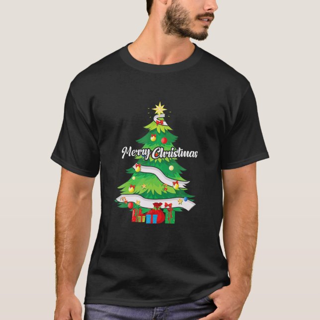 Funny Merry Christmas 2021 Tree Ornament Männer Fr T-Shirt (Vorderseite)