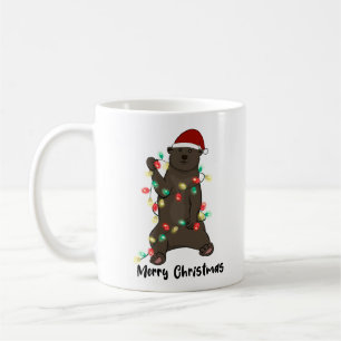 Funny Merry Christmas Bear Kaffeetasse