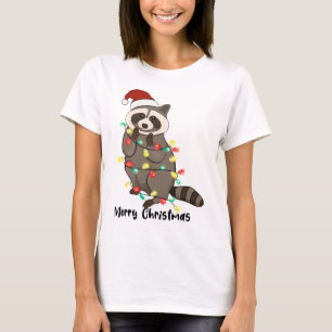 Funny Merry Christmas Racoon T-Shirt