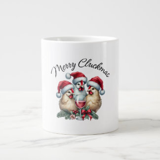 Funny MERRY CLUCKMAS Chicken Jumbo-Tasse