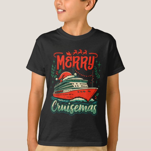 Funny Merry Cruisemas Holiday Cruise Vacation  T-Shirt (Vorderseite)