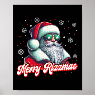 Funny Merry Rizzmas Rizz Weihnachtscos Poster