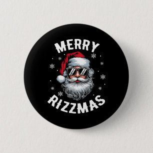 Funny Merry Rizzmas Sigmas Kinder Teens School Chr Button
