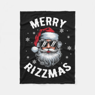 Funny Merry Rizzmas Sigmas Kinder Teens School Chr Fleecedecke