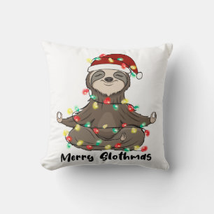 Funny Merry Slothmas Sloth Kissen