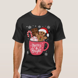 Funny Merry und helle Weihnachts Lebkuchen Mann H T-Shirt