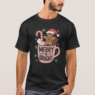 Funny Merry und helle Weihnachts Lebkuchen Mann H T-Shirt