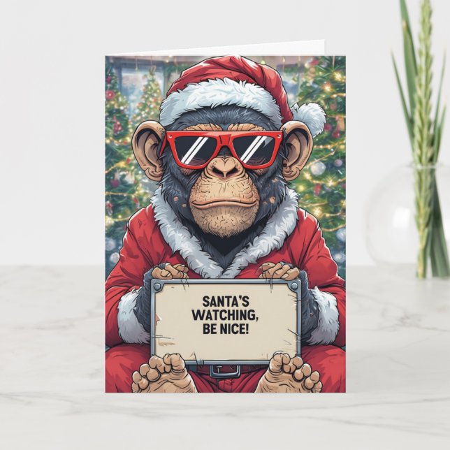 Funny Merry Xmas Card Karte (Vorderseite)