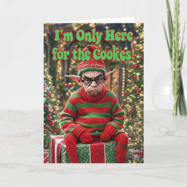 Funny Merry Xmas Card Karte (Vorderseite)