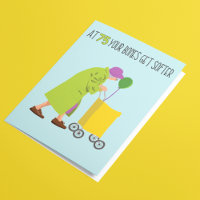 Funny Message 75. Geburtstag