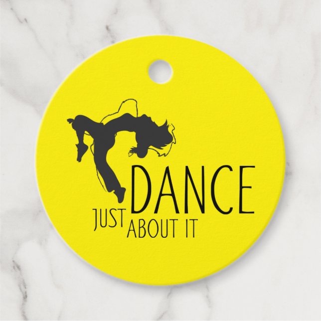 Funny Message - Just Dance about It 1 Geschenkanhänger (Vorderseite)