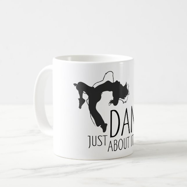 Funny Message - Just Dance about It 1 Kaffeetasse (Vorderseite Links)