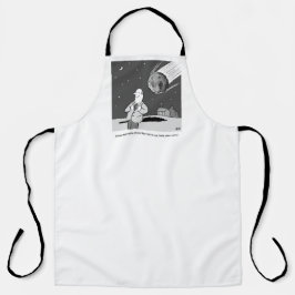 Funny Meteor Hitting Earth Desaster Astronomie Schürze