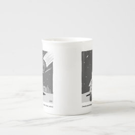 Funny Meteor Hitting Earth Desaster Prozellantasse