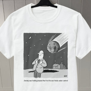 Funny Meteor Hitting Earth Desaster T-Shirt
