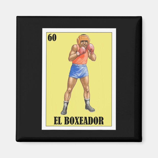 Funny Mexic Boxing Design - El Boxeador 2 Magnet (Vorne)