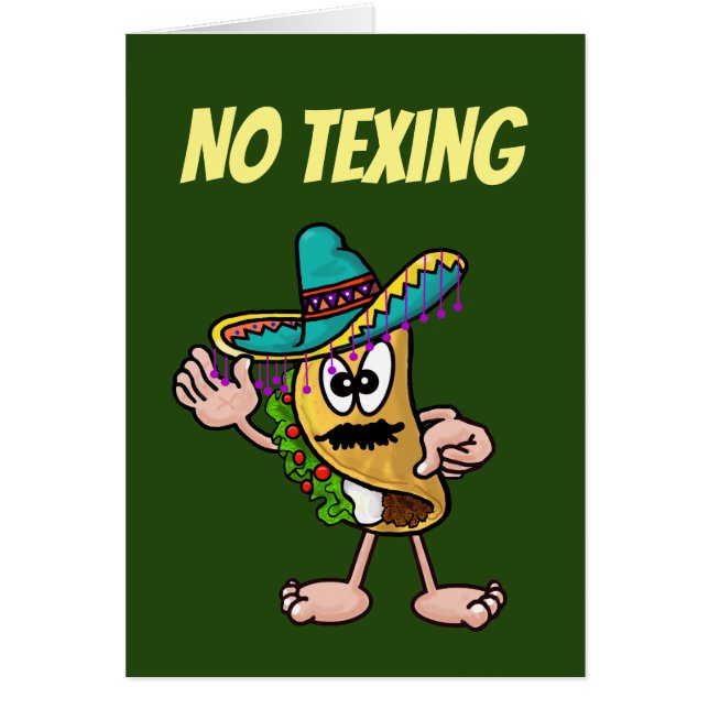 Funny Mexic Taco Birthday oder Cinco de Mayo Card (Vorne)