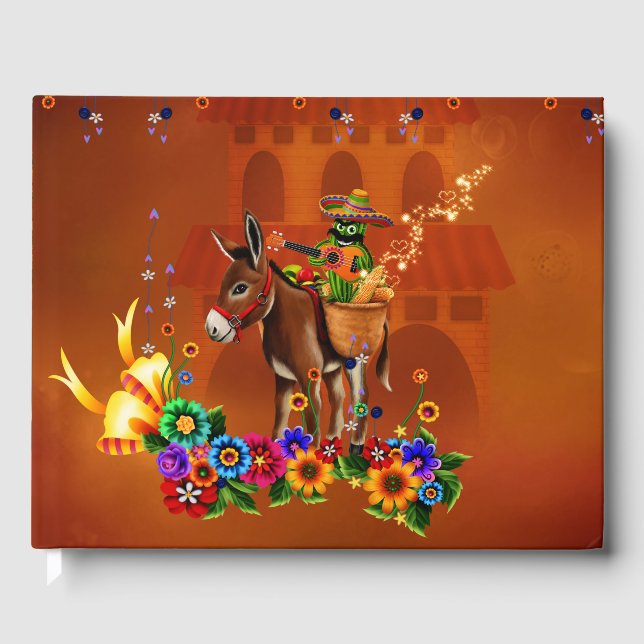 Funny mexican cactus gästebuch (Vorderseite)