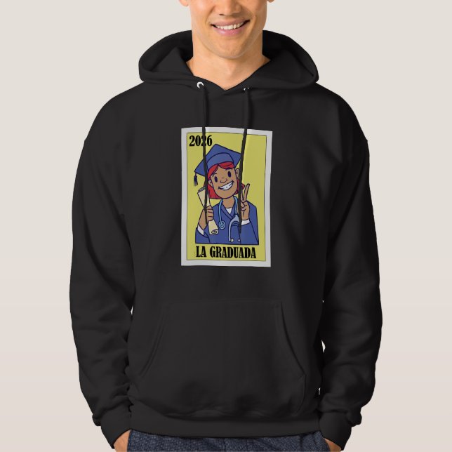 Funny Mexican Design for Graduation - La Graduada  Hoodie (Vorderseite)
