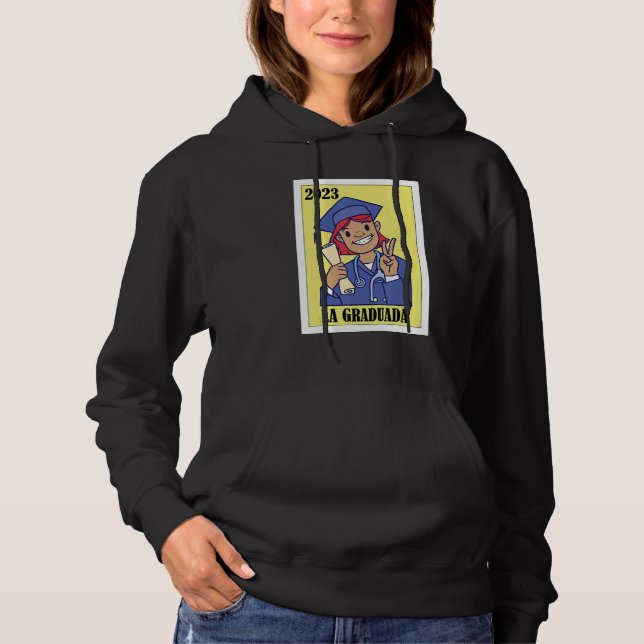Funny Mexican Design for Graduation - La Graduada  Hoodie (Vorderseite)