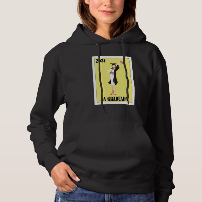 Funny Mexican Design for Graduation - La Graduada  Hoodie (Vorderseite)