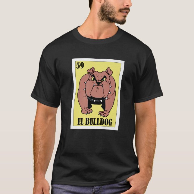 Funny Mexican Dogs Design - El Bulldog T-Shirt (Vorderseite)