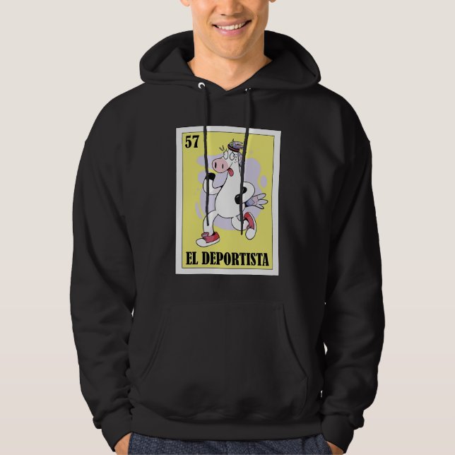 Funny Mexican for Athletes  El Deportista Hoodie (Vorderseite)