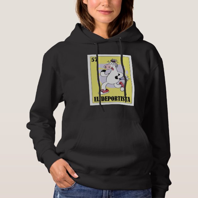 Funny Mexican for Athletes  El Deportista Hoodie (Vorderseite)