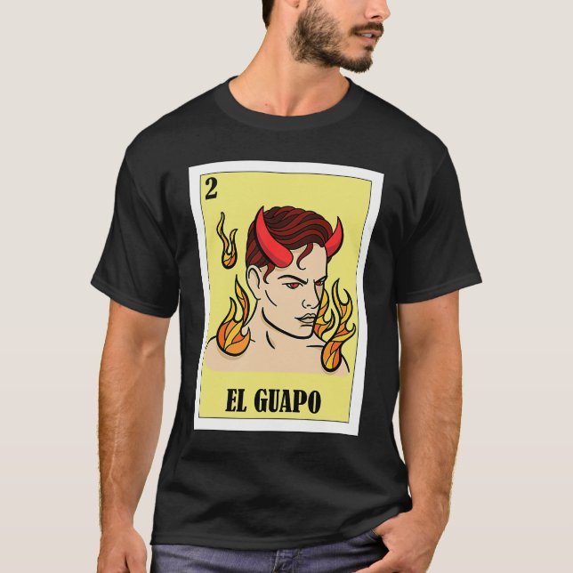 Funny Mexican für Hispanos El Guapo T-Shirt (Vorderseite)
