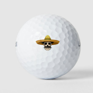 Funny Mexican Skeleton Produkt für Sugar Skull Lo Golfball