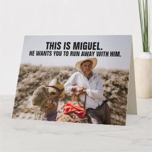 FUNNY MEXICAN TYP GIANT BIRTHDAY GREETING CARD KARTE