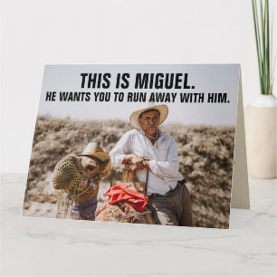 FUNNY MEXICAN TYP GIANT BIRTHDAY GREETING CARD KARTE