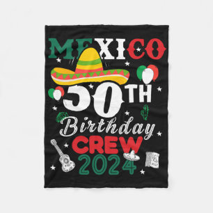 Funny Mexico 50. Geburtstag Crew 50 Jahre Cinco De Fleecedecke