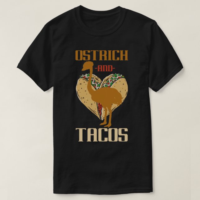 Funny mexikanisches Taco-Geschenk angeblich Ostric T-Shirt (Design vorne)